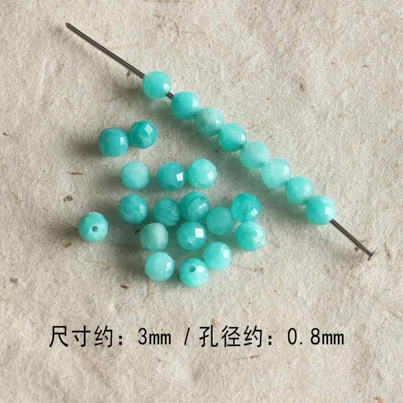 natural round cut aquamarine garnet loose beads diy material