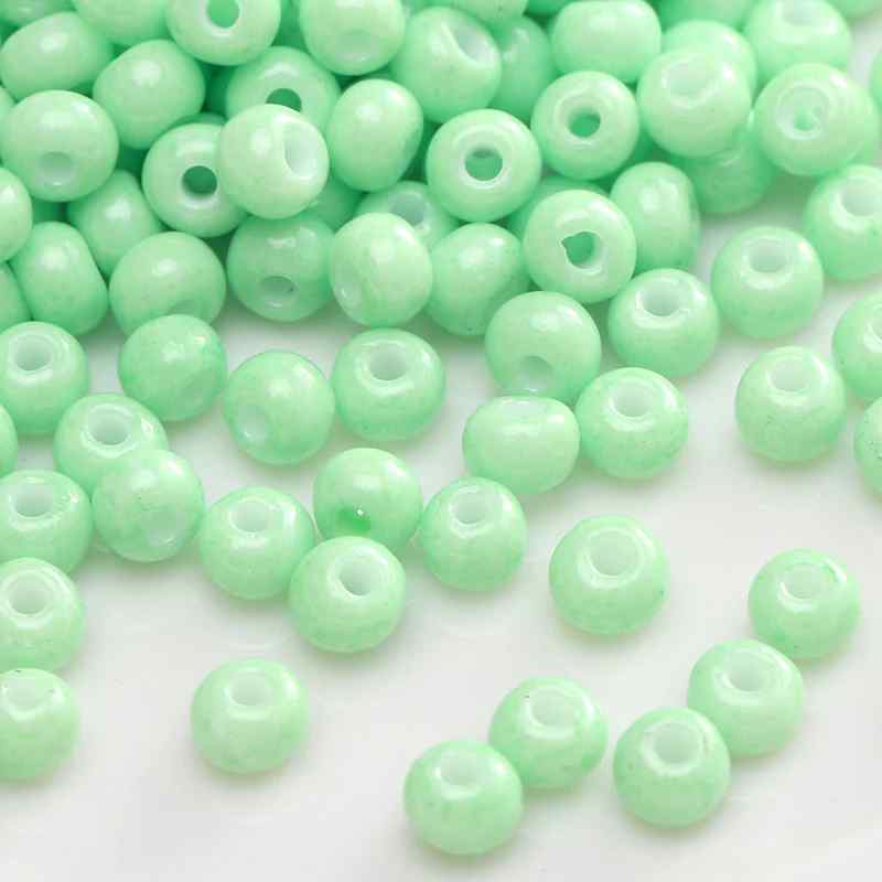 Green Style Glass Glazed Rice Beads DIY Handmade Accessories