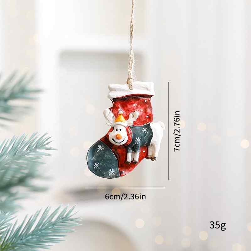 Christmas Decorations Ins Elk Pendants Tree Ornaments Cartoon Accessories Supplies
