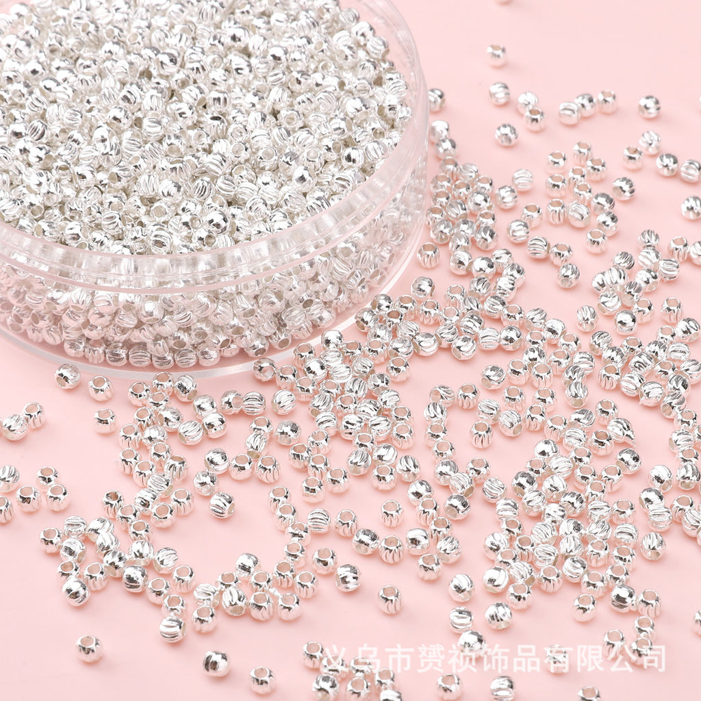 Broken Silver, a Few Pounds Thick Silver-Plated Loose Beads, Square Triangular Beads, DIY Handmade Beading Materials, Jewelry Bracelet Accessories