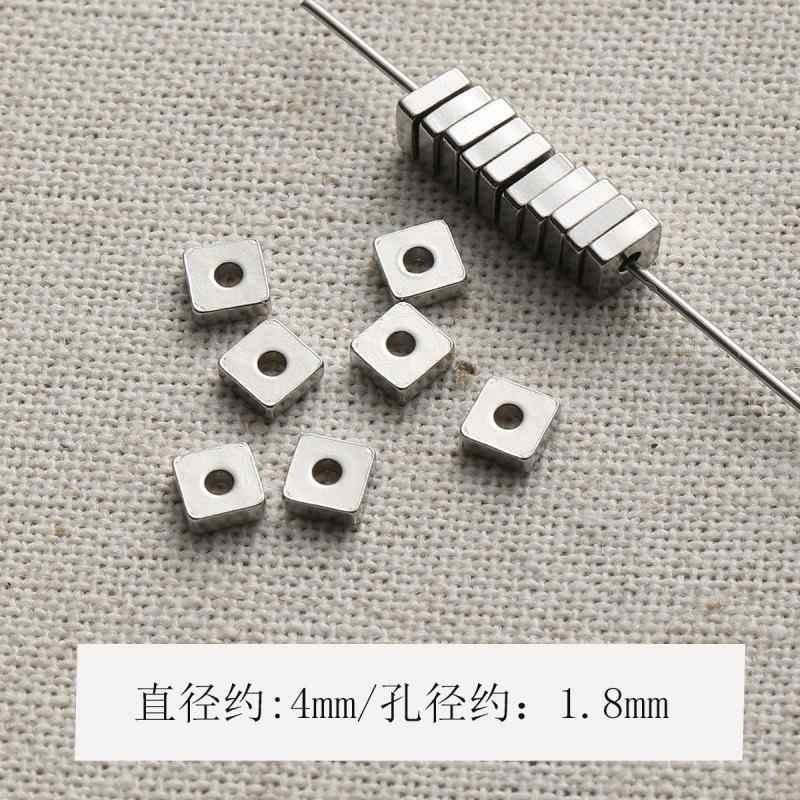 Color-preserving spacer round beads beaded diy accessories material loose beads bracelet necklace beads