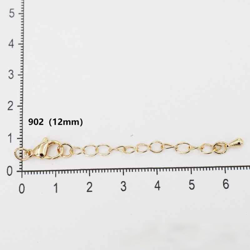 Color retaining lobster clasp extended  tail chain jewelry accessories