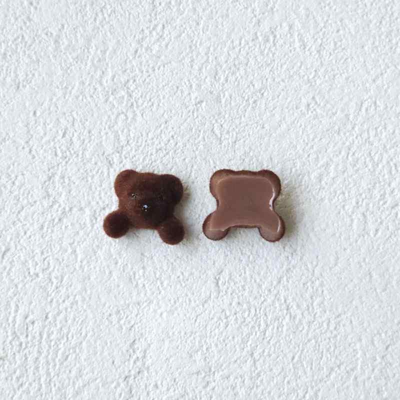 teddy bear edge clip bangs clip DIY accessories materials