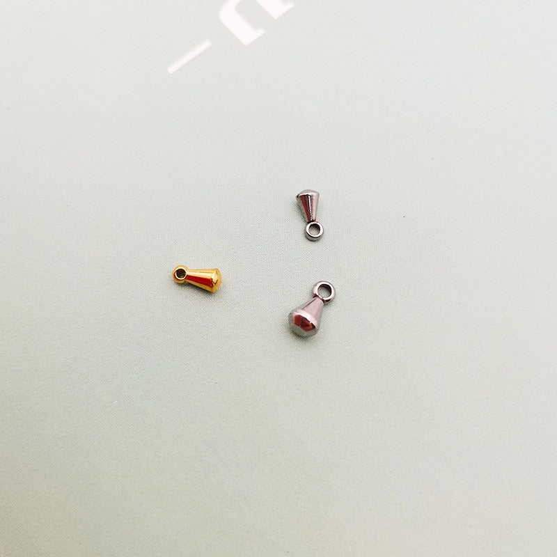 Stainless steel drop beads bracelet necklace extension chain tail chain pendant diy handmade jewelry accessories Accessories Wholesale