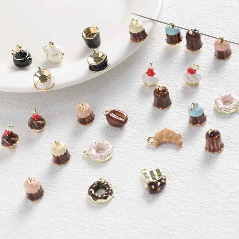 Luci Coffee Hornbag Alloy Oil Drop Pendant DIY Beaded  Material