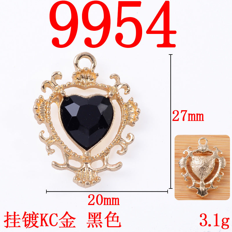 Alloy pendant sunflower Baroque style love pendant diy jewelry accessories alloy accessories spot wholesale