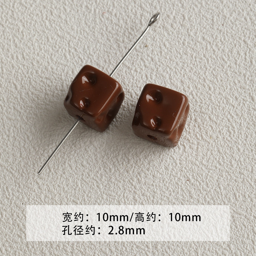 [red, yellow and blue] acrylic paint stars love beaded mobile phone chain keychain loose beads diy accessories material