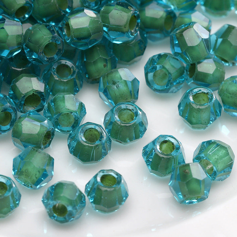 Green Style Guofeng Glass Glazed Beads Rice Beads DIY Handmade Homemade Beaded Bracelet Necklace Accessories