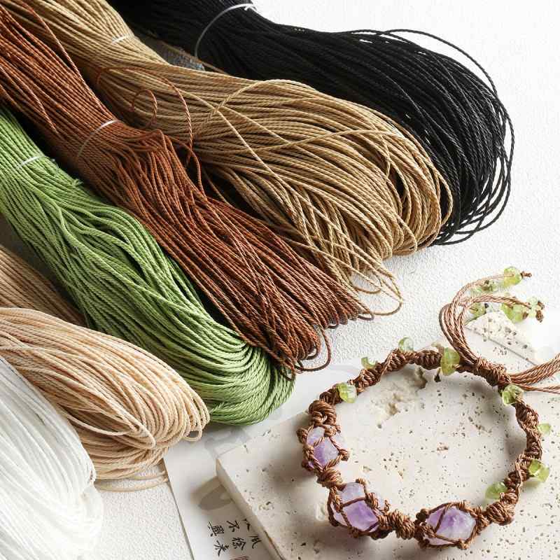 1mm non-elastic wax line woven rope necklace pendant special beaded line diy accessories