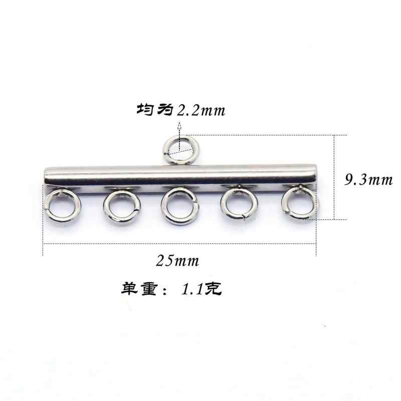 Factory Direct Sales Cross-Border Supply Stainless Steel DIY Porous Luggage Accessories Earrings Pendants Tassel Jewelry Accessories 