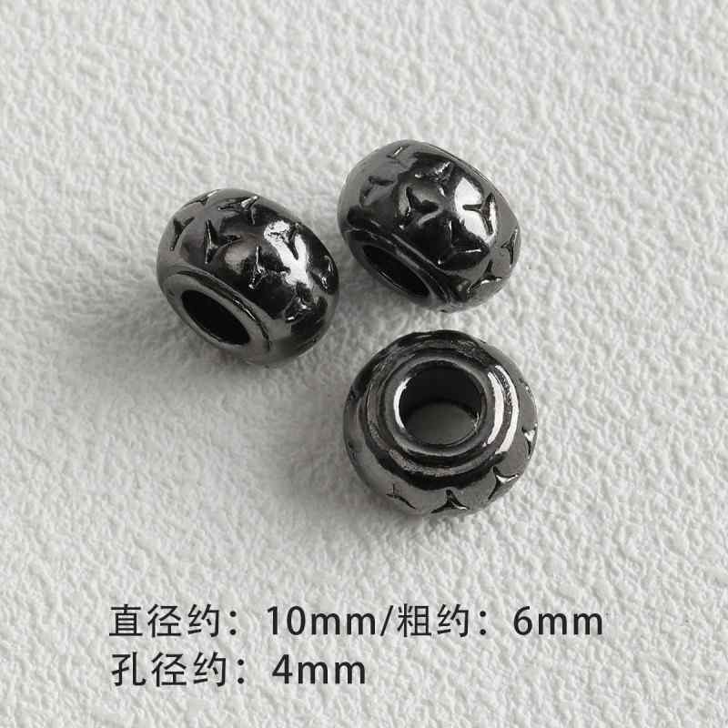 Dark Style Alloy Gun Black Pendant Spacer Beads Spacer Loose Bead Bracelet Necklace Beaded DIY Accessories