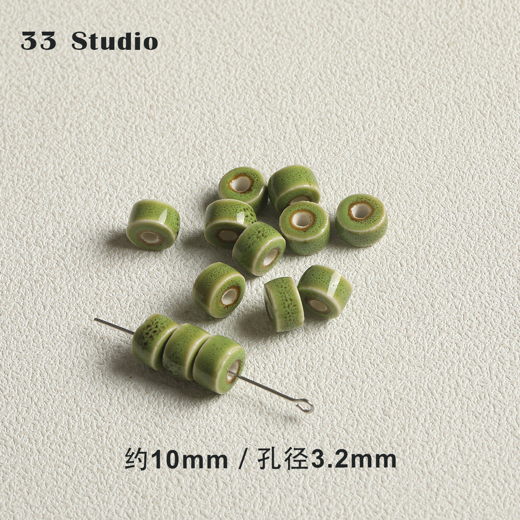 New Chinese style vintage ceramic beads rice beads water drop diy accessories material package bracelet necklace mobile phone chain beaded loose beads