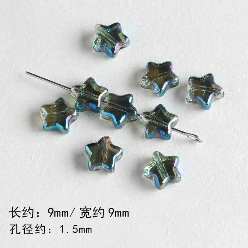 natural stone loose beads glazed starfish diy accessories material