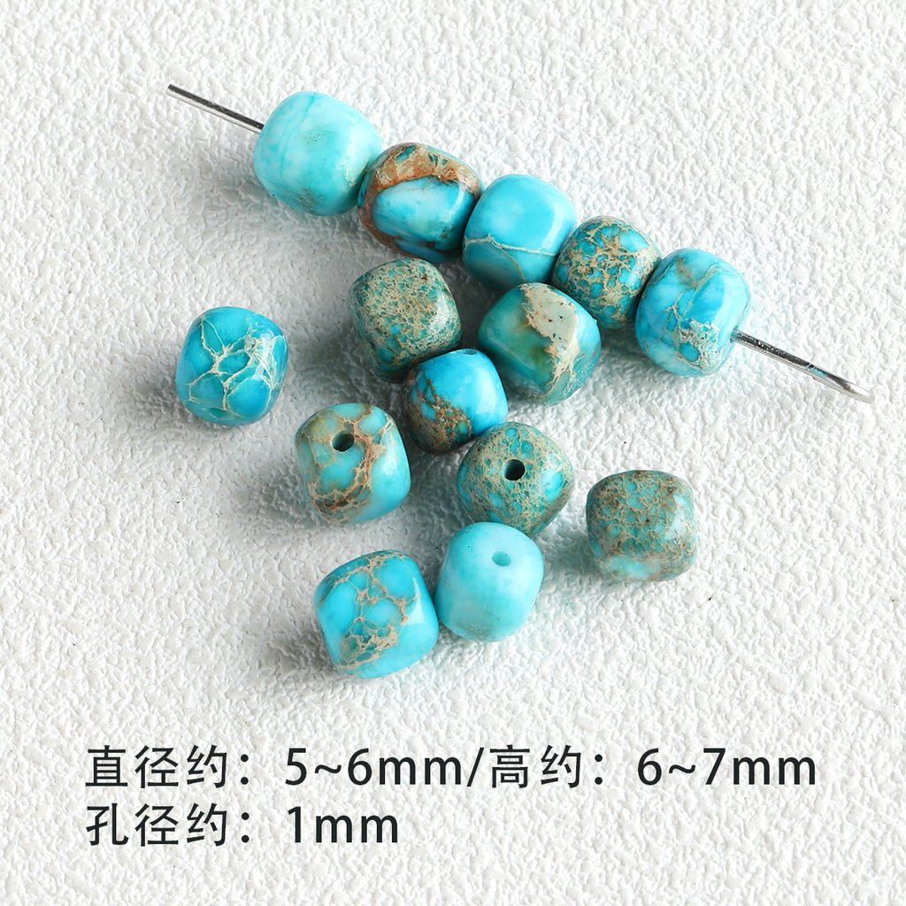 [A touch of orchid] Phoenix stone natural stone loose beads spacer round beads bracelet necklace diy accessories material