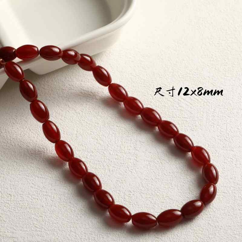 7A grade natural red agate diy bracelet necklace earrings accessories