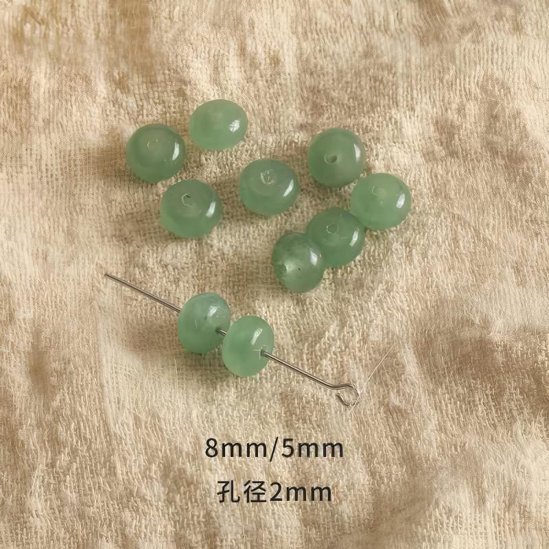 Vintage natural Crystal Jade loose beads round beads beads spacer beads diy accessories material package bracelet necklace earrings
