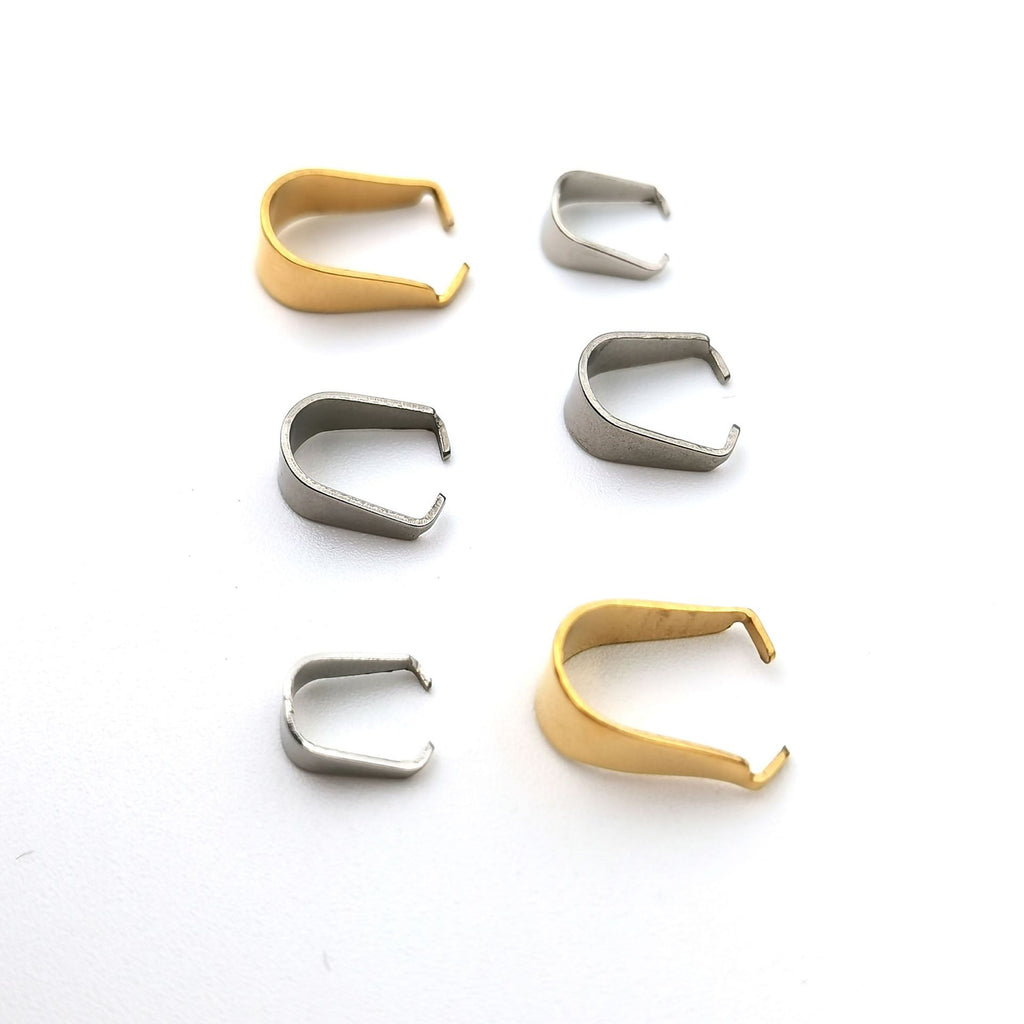 Stainless Steel Melon Buckle U-shaped Fork Buckle Drop Pendant Professional Handmade Wrong Buckle Melon Buckle diy Jewelry Accessories