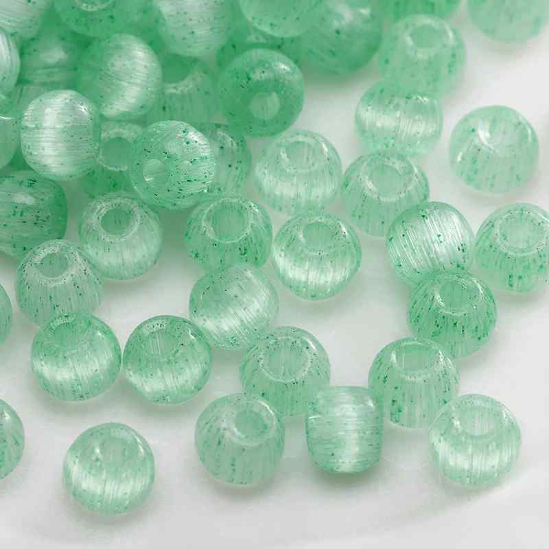 Green Style Glass Glazed Rice Beads DIY Handmade Accessories