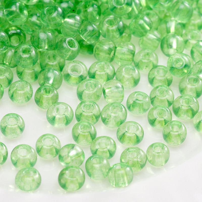 Green Style Guofeng Glass Glazed Beads Rice Beads DIY Handmade Homemade Beaded Bracelet Necklace Accessories