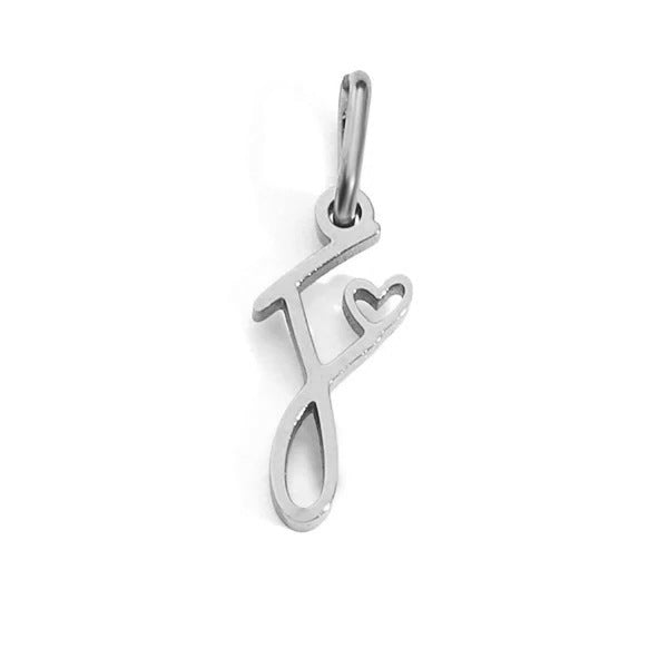 European and American Cross-border DIY26 Letter Pendant Jewelry Accessories Titanium Steel Mirror Polished Vacuum Plated Love English Letter