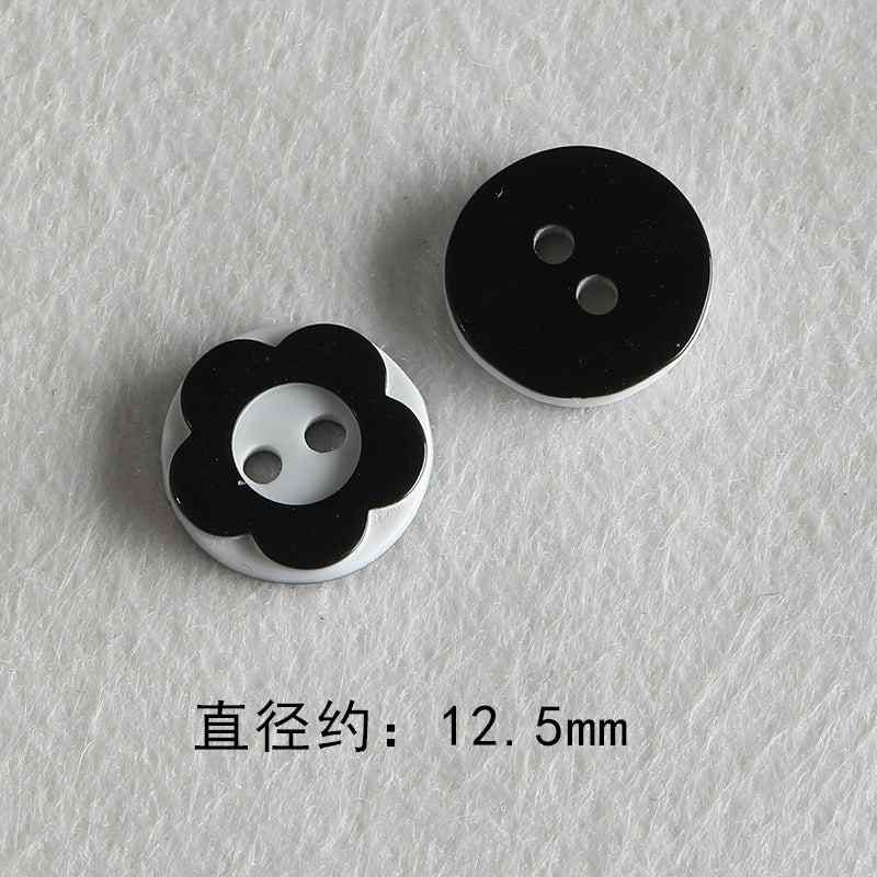 Resin color all-match niche buttons beads diy accessories material