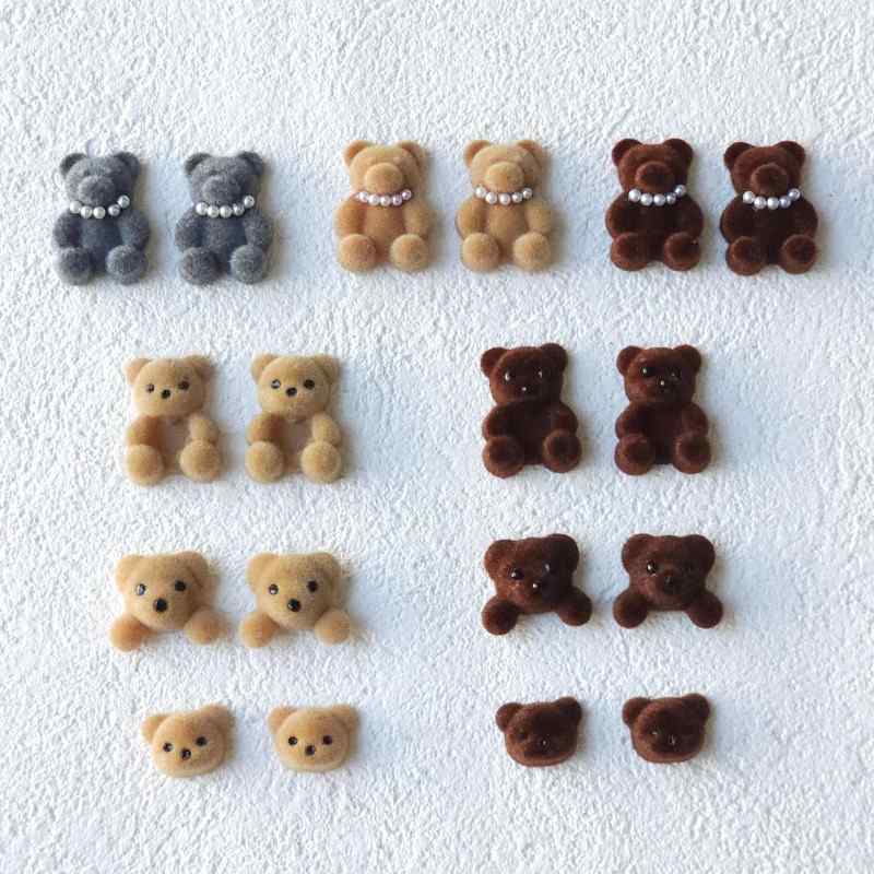 teddy bear edge clip bangs clip DIY accessories materials