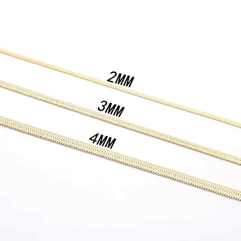 stainless steel blade chain unisex universal sexy clavicle snake chain