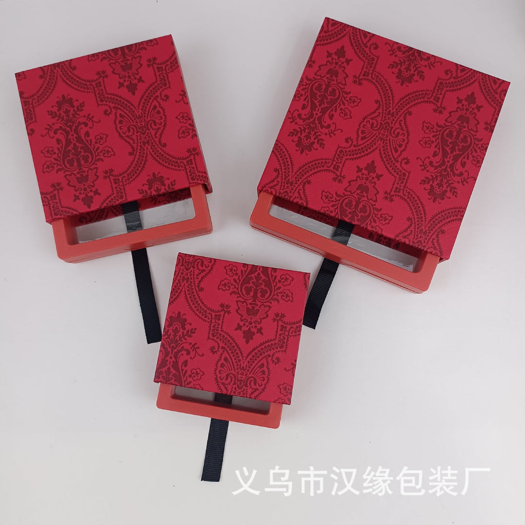 Drawer Jewelry Storage Box PE Film Floating Display Box