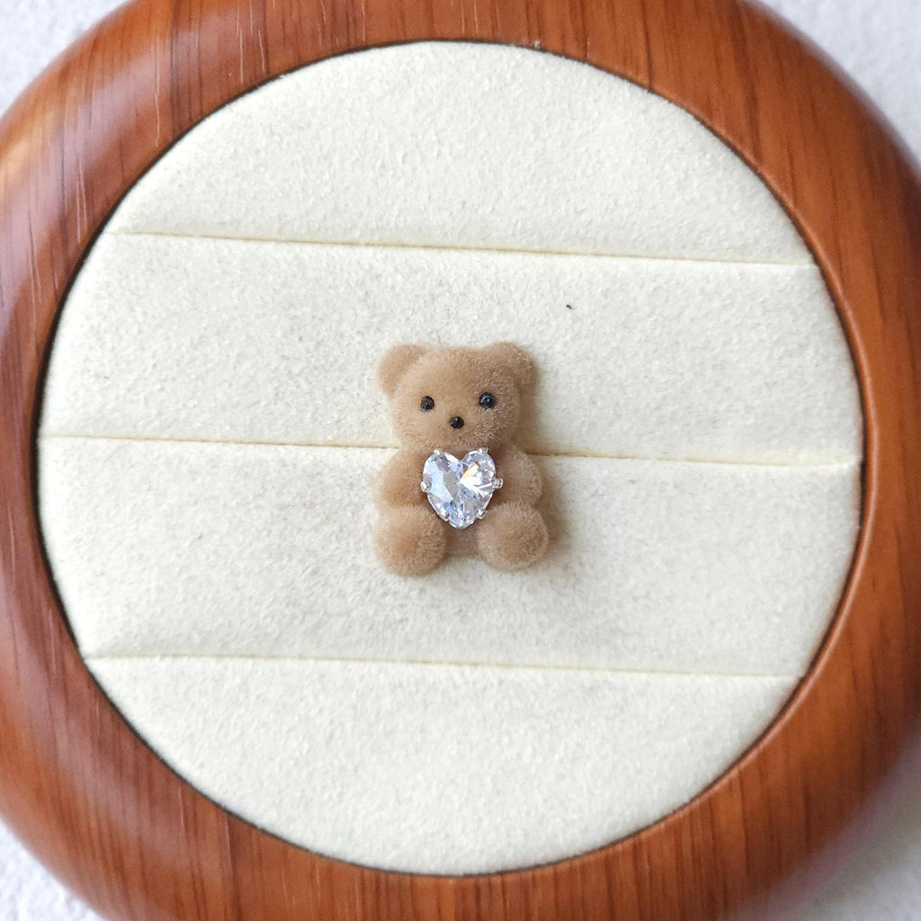 teddy bear hair accessories, edge clip bangs clip DIY accessories materials wholesale