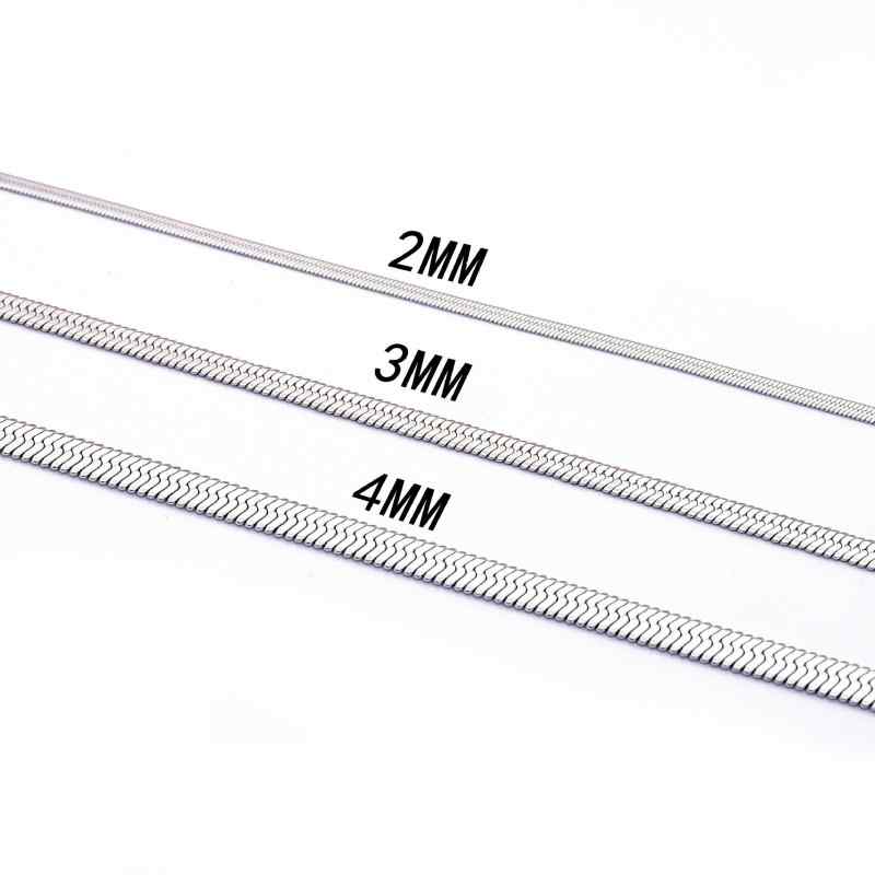 stainless steel blade chain unisex universal sexy clavicle snake chain