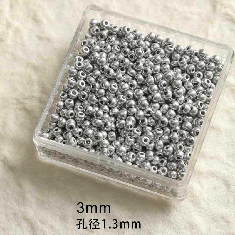 [Maillard] rice beads water drop beads glass gold plated foil square bracelet necklace mobile phone chain diy accessories