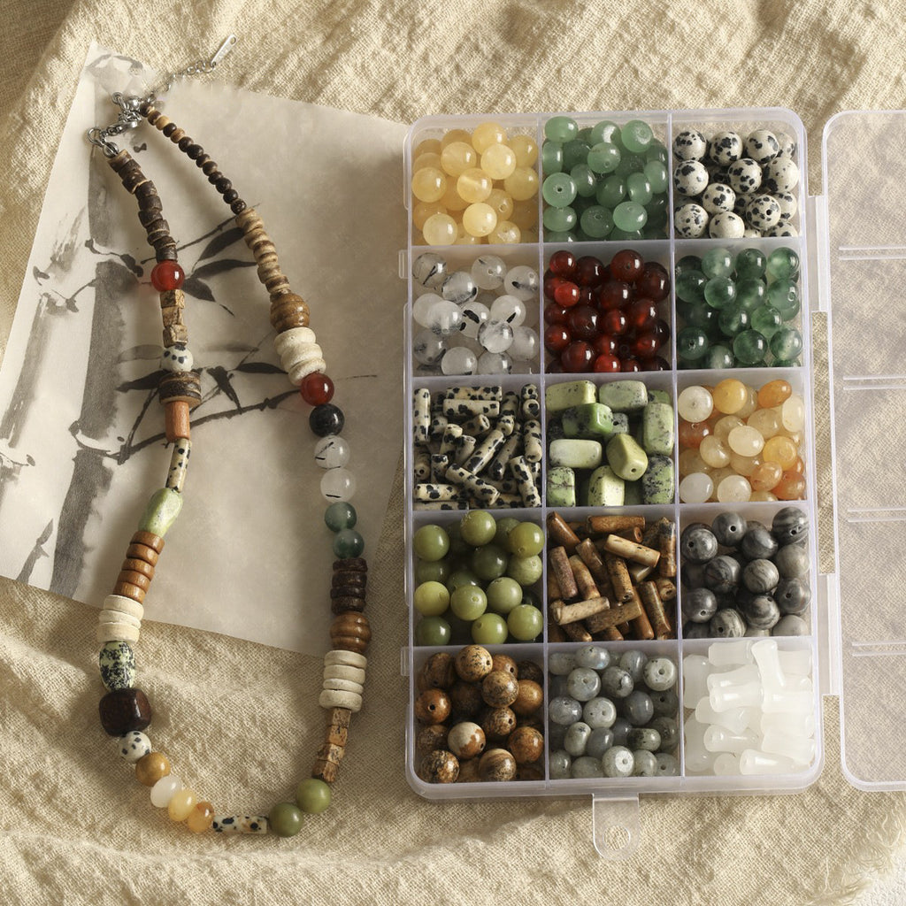 Vintage natural Crystal Jade loose beads round beads beads spacer beads diy accessories material package bracelet necklace earrings
