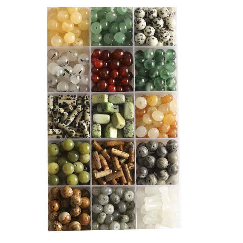 Vintage natural Crystal Jade loose beads round beads beads spacer beads diy accessories material package bracelet necklace earrings