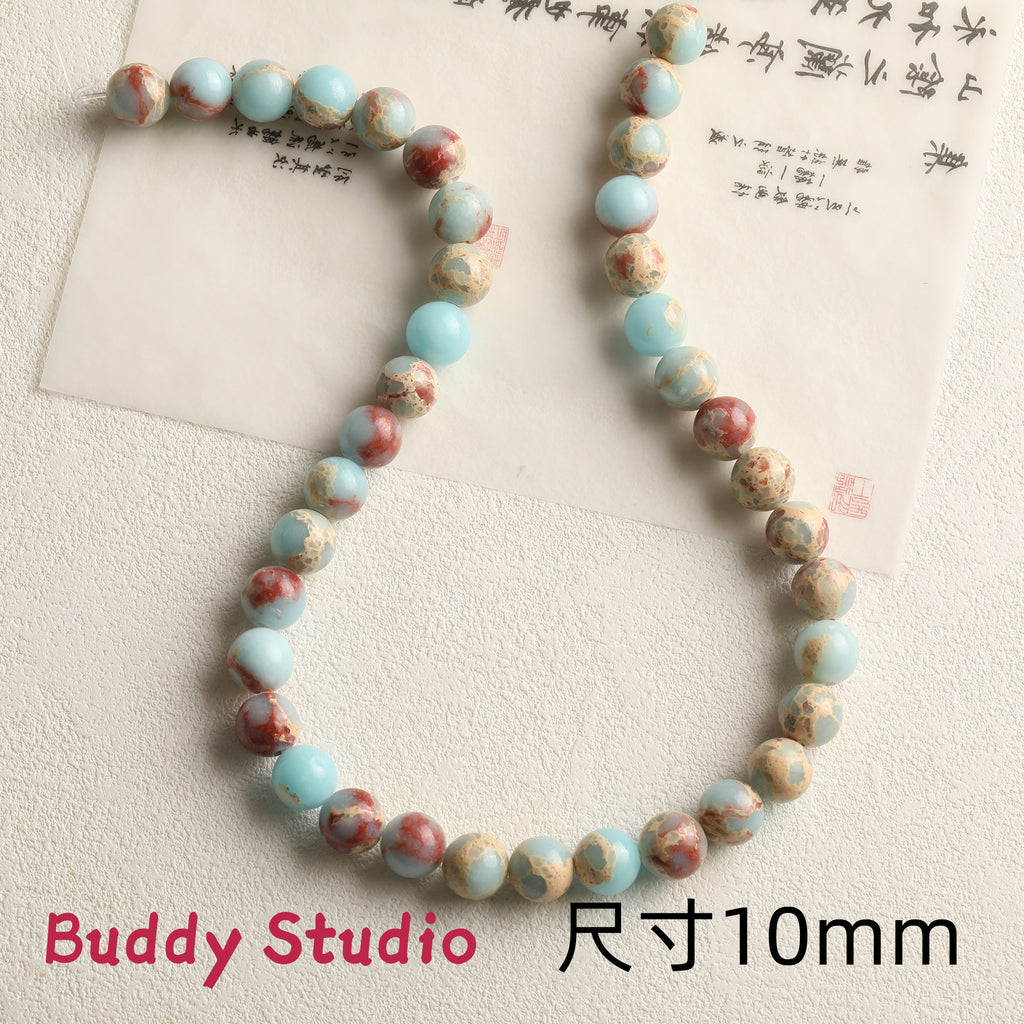 Natural Shoushan Stone series round beads tube beads loose beads diy bracelet earrings necklace jewelry accessories