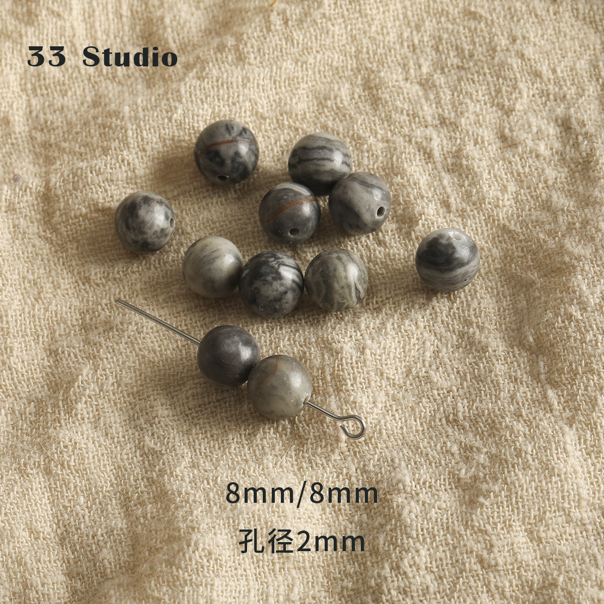 Vintage natural Crystal Jade loose beads round beads beads spacer beads diy accessories material package bracelet necklace earrings