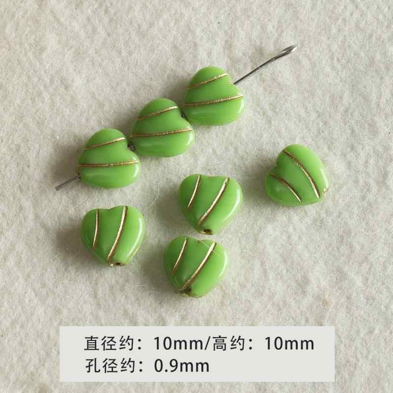 [Green Light Forest] glass beads diy accessories material