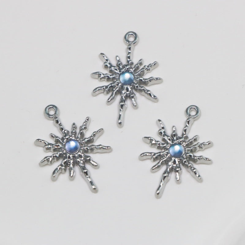 alloy cat's eye stone series stars DIY pendant accessories