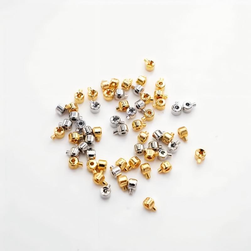 Color-preserving plated  positioning bead and buckle pressure clip