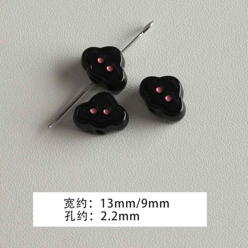 【 Spicy Girl Powder 】 Acrylic baking paint star love bead string mobile phone chain loose bead DIY accessory material bead