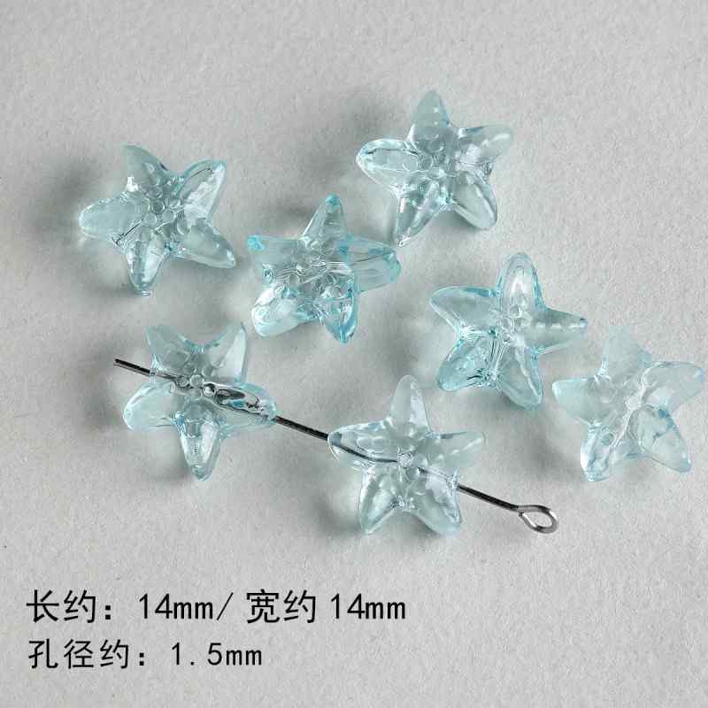 natural stone loose beads glazed starfish diy accessories material