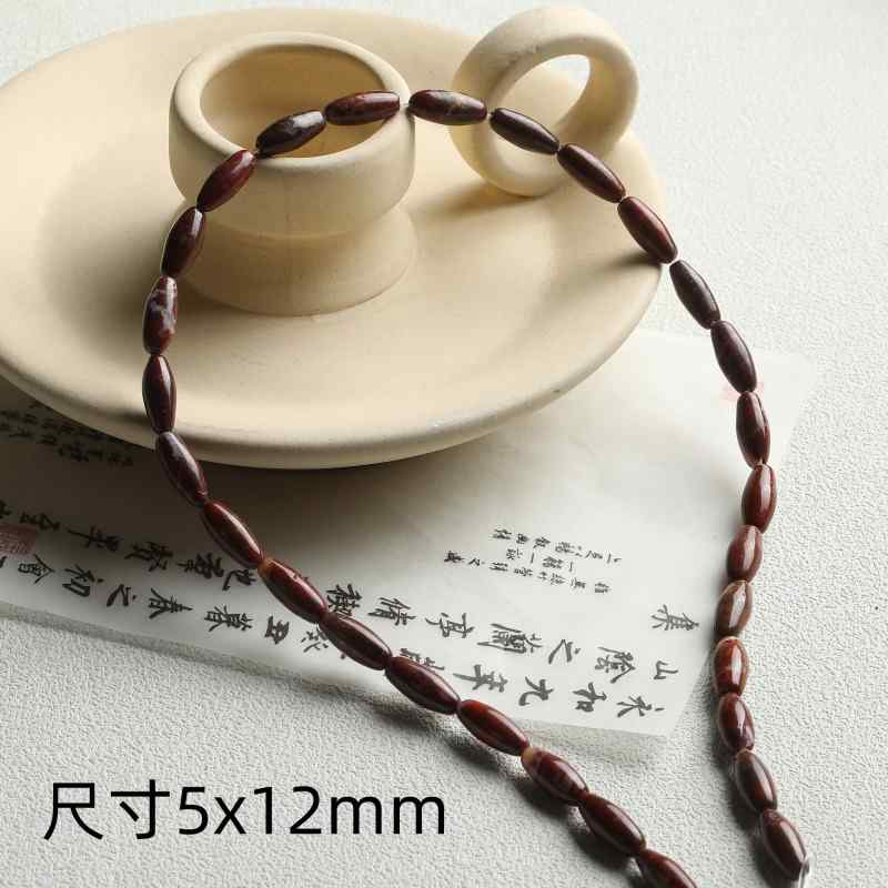 Rice beads natural stone Shoushan and Tiger Eye agate spacer beads handmade diy jewelry accessories