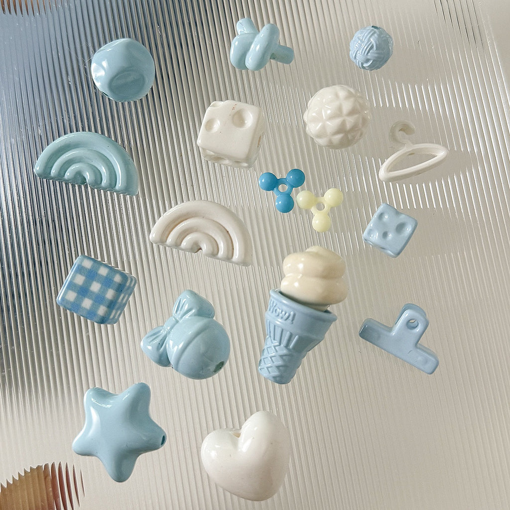 [Bihai] acrylic paint cheese star cone beaded mobile phone chain loose beads diy accessories material beads