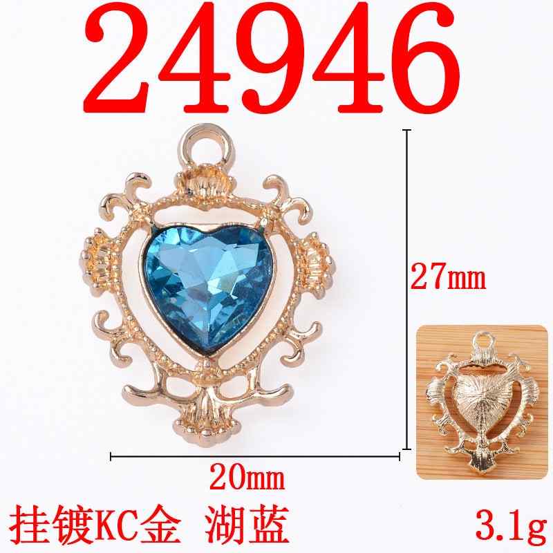 Alloy sunflower Baroque style love pendant diy jewelry accessories