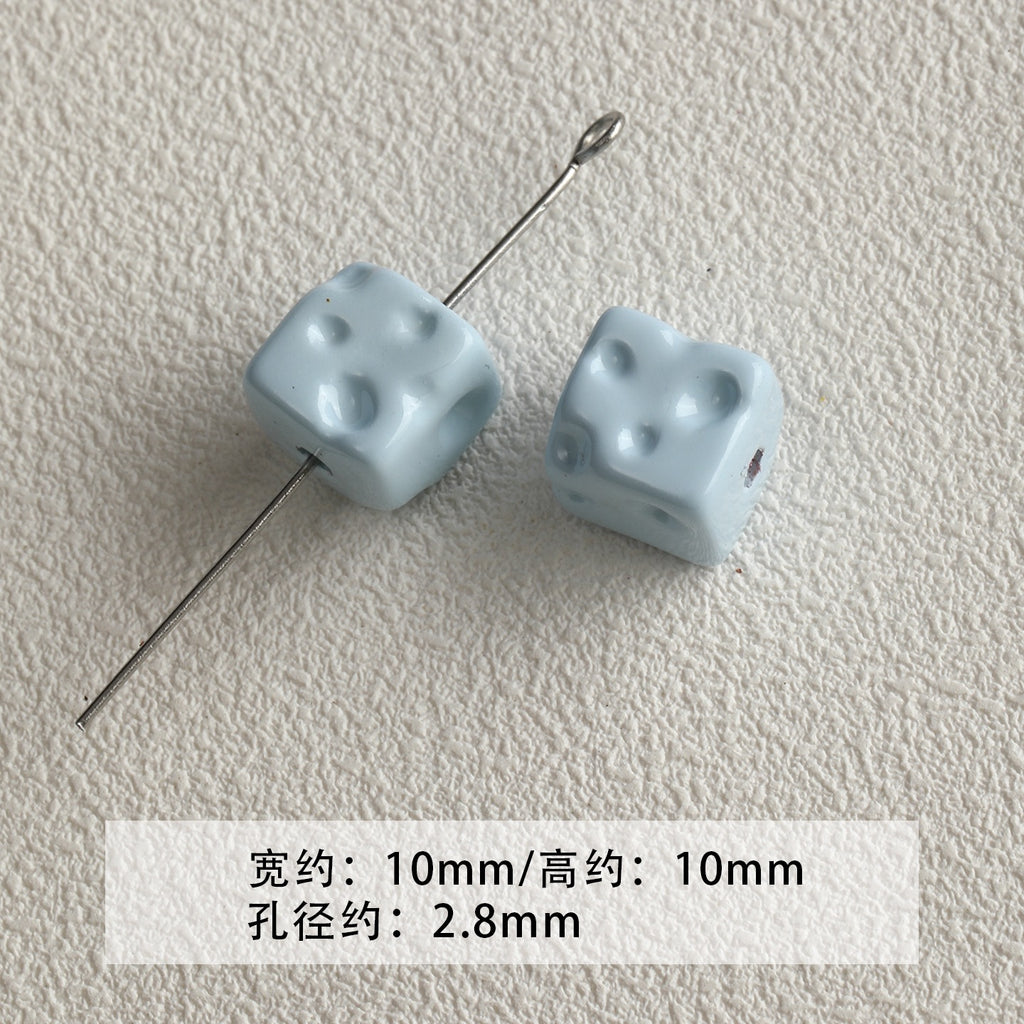 [red, yellow and blue] acrylic paint stars love beaded mobile phone chain keychain loose beads diy accessories material