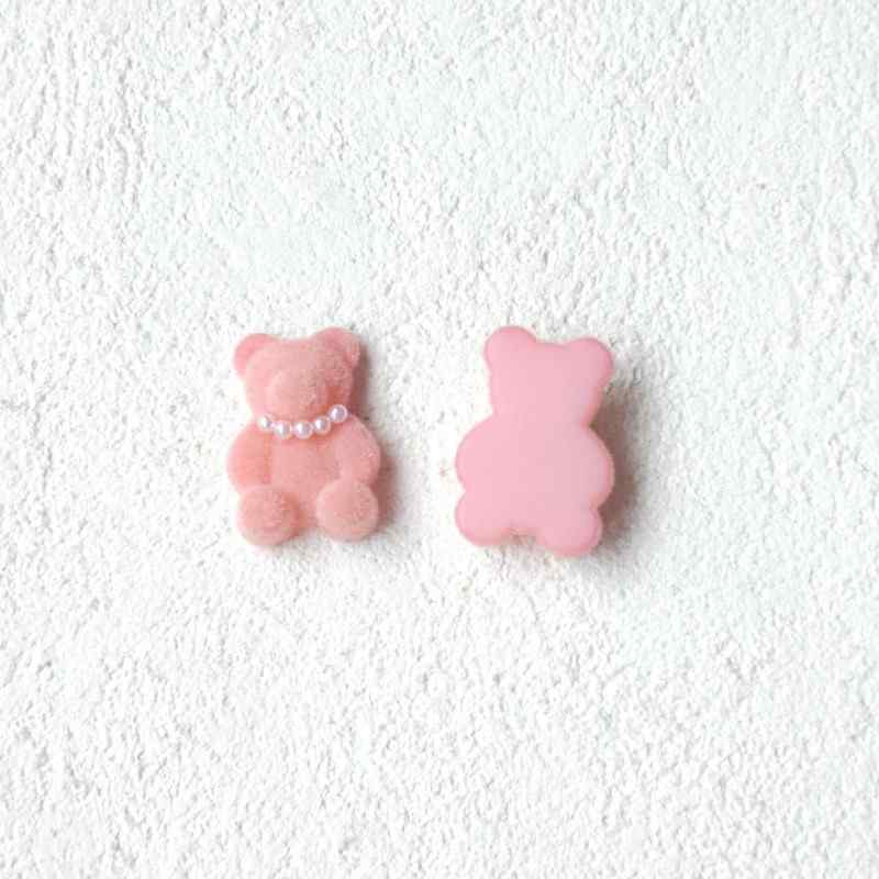 teddy bear edge clip bangs clip DIY accessories materials