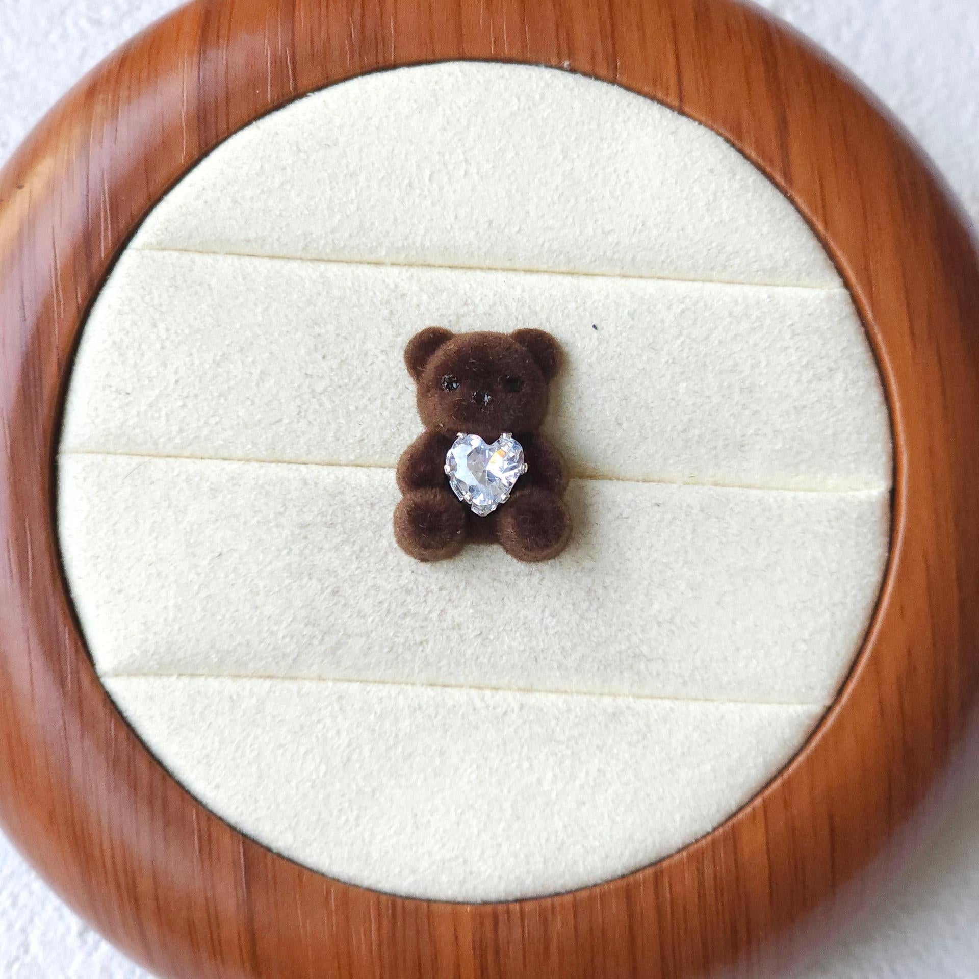 teddy bear hair accessories, edge clip bangs clip DIY accessories materials wholesale