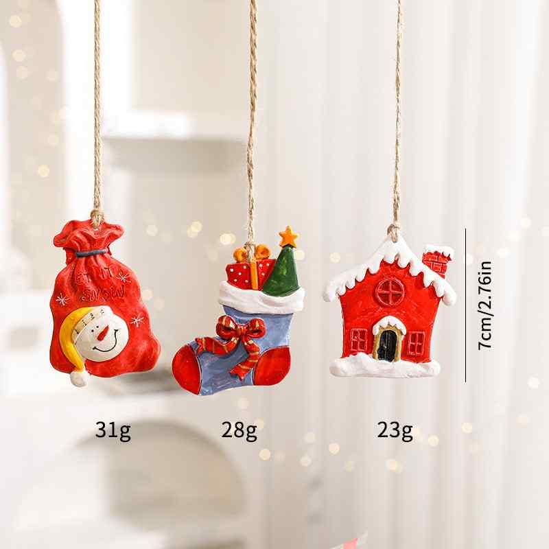 Christmas Decorations Ins Elk Pendants Tree Ornaments Cartoon Accessories Supplies
