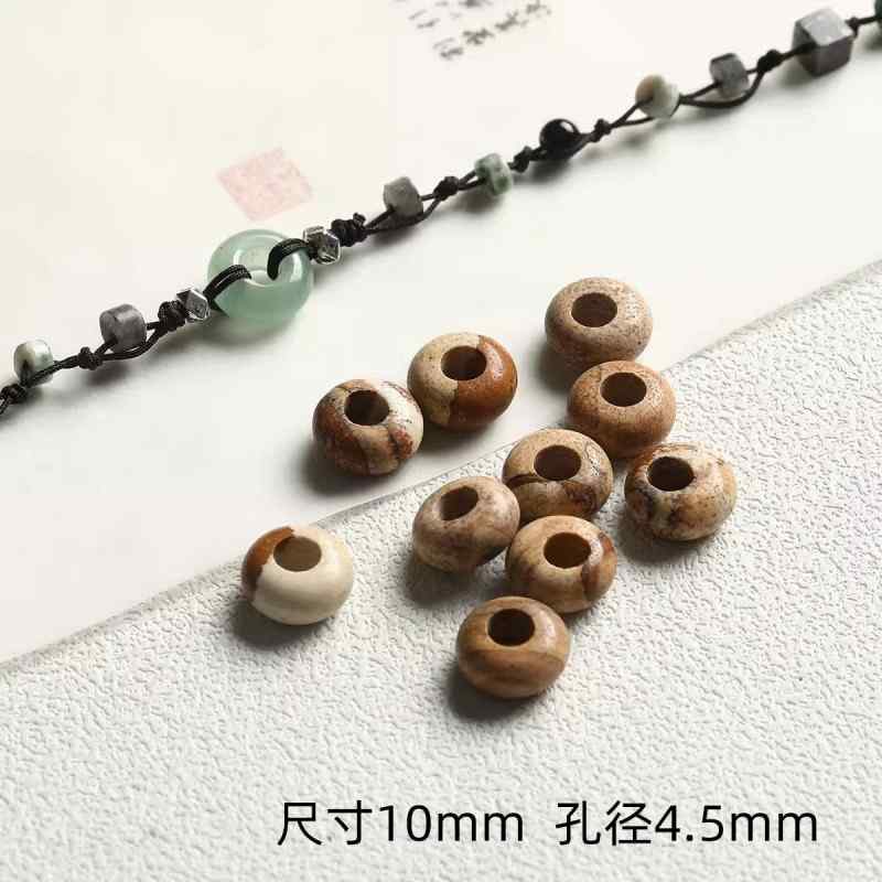 safety buckle woven bracelet bracelet wheel Abacus agate beads diy beaded jewelry accessories