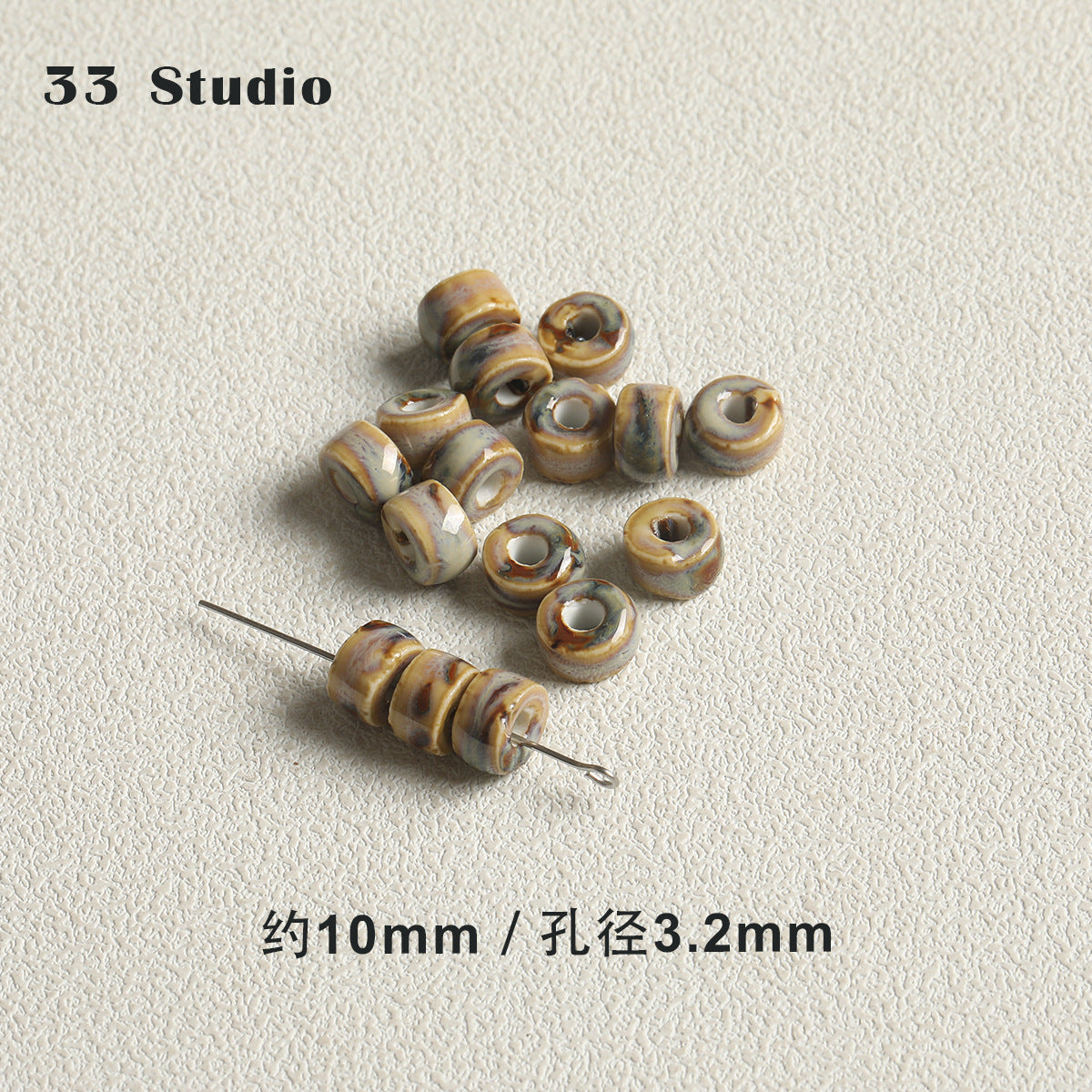 New Chinese style vintage ceramic beads rice beads water drop diy accessories material package bracelet necklace mobile phone chain beaded loose beads