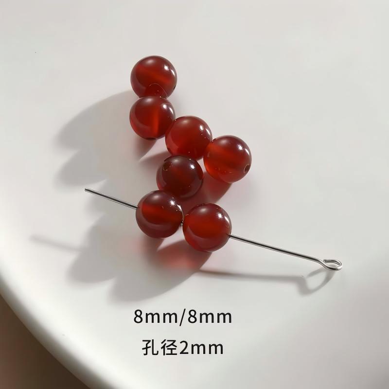 Vintage natural Crystal Jade loose beads round beads beads spacer beads diy accessories material package bracelet necklace earrings